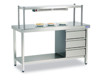 Imagen Mesas mural acero inox
